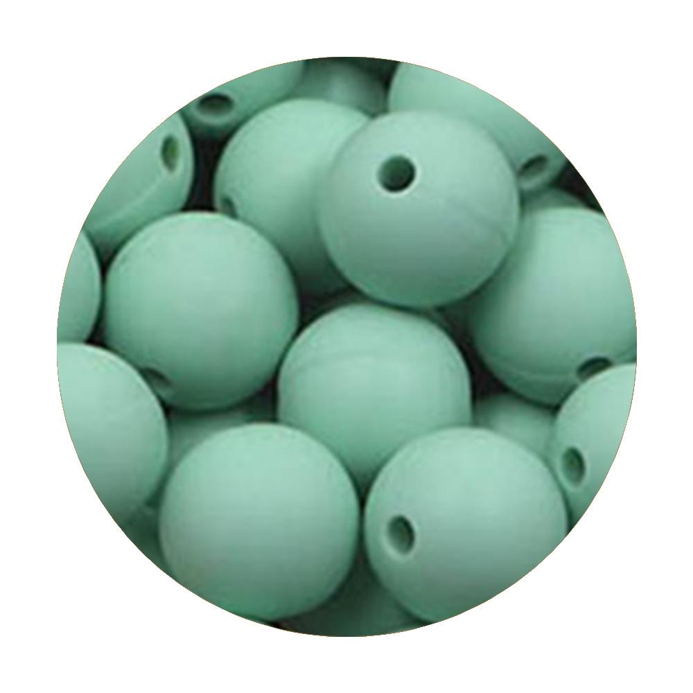 50Pcs/lot 9/12/15mm Loose Beads Silicone Round Beads Pearl Beads Food Grade For Jewelry Making DIY Handmade Accessories