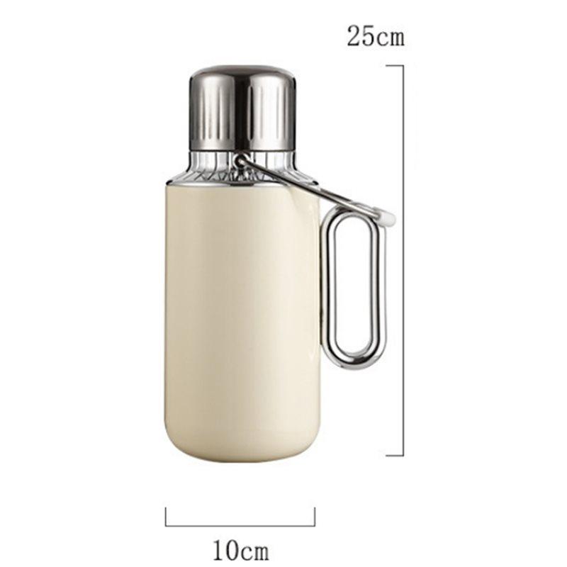ABFS Portable Insulated Kettle 316 Stainless Steel Large Capacity Outdoor Sports Water Bottle Tea Brewing Pot Travel Mug