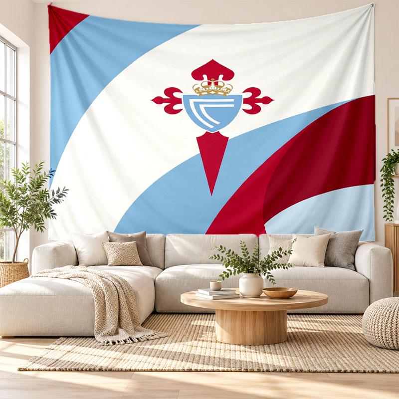Celta Vigo FC Wall Tapestry, Soft Fabric Wall Hanging, Decorative Backdrop For Bedroom Home Wall Art