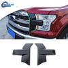 2x Car Front Bumper Headlight Grille Decor Cover Trim for Ford F150 Carbon Fiber