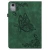 For Lenovo Tab K11 Plus Case Butterfly Flower Imprint PU Leather Tablet Cover with Card Slots