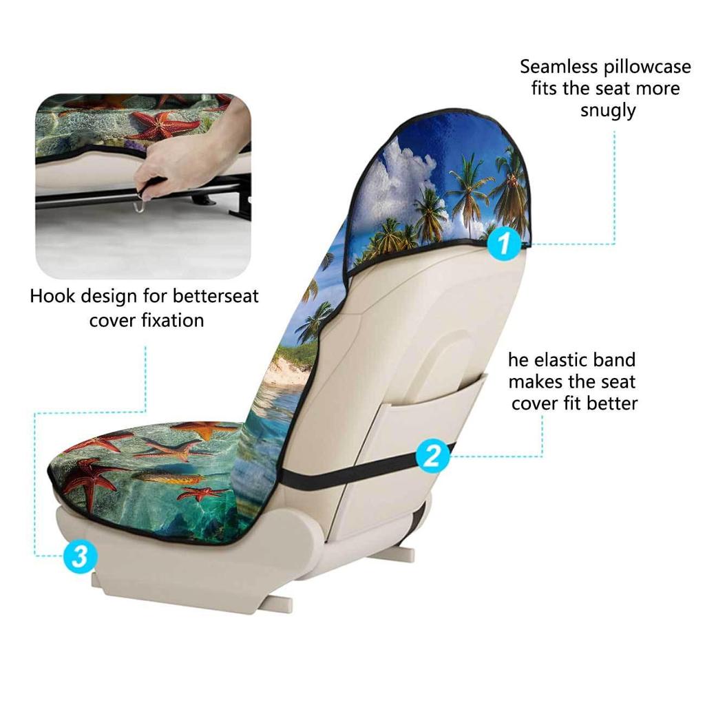 Universal Gym Car Seat Towel Cover - All-Season Front Seat Protector for Workout