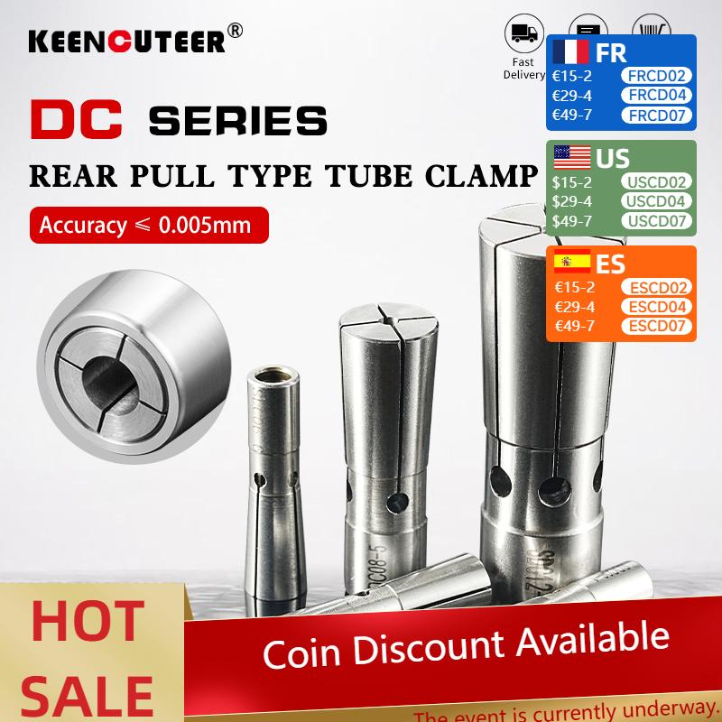 

DC6 DC8 DC12 DC Collet High Precision Spring Collet Pull Back Tool Holder CNC Lathe Chuck Slim Collet 0.005MM DC06-6