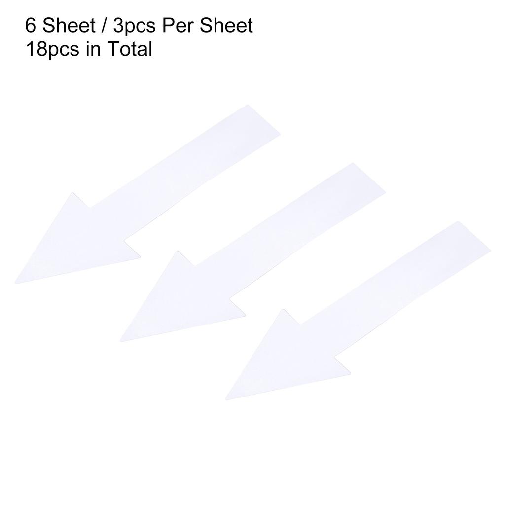 4/6/10Sheet Arrow Sticker Directional Sign PVC Self-Adhesive Label Stickers Removable Floor Decal for Floor Wall Marking 6Colors