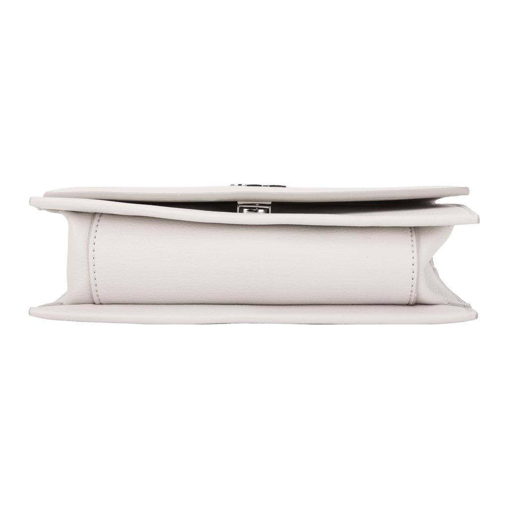 Calvin Klein Minimalist Metal Buckle Chain Flap Litchi Texture Underarm Bag Shoulder Bag Crossbody Bag Women Bags Off-white DH2806-111