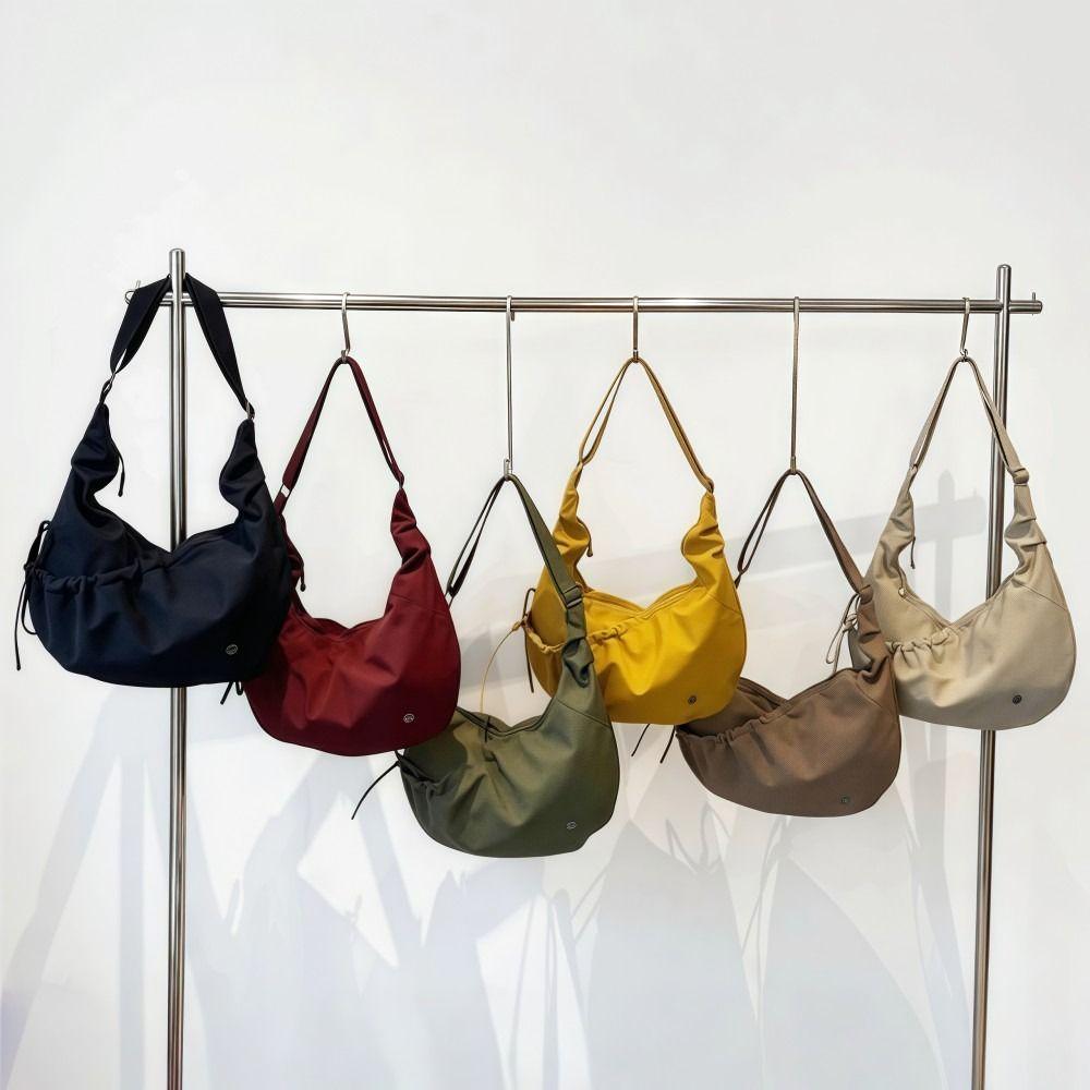 Fashion Soft Nylon Commuting Women's Bag Casual Korean Style Shoulder Bag Dumpling Shape Lightweight Crossbody Bag For Lady Girl