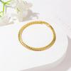 Classic Herringbone Chain Bracelet Gold Tone Flat Snake Chain Bracelet for Women Elegant Daily Wear Jewelry