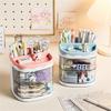 Acrylic Desk Organizer Portable Makeup Brush Storage Box Pencil Case  Home Office School