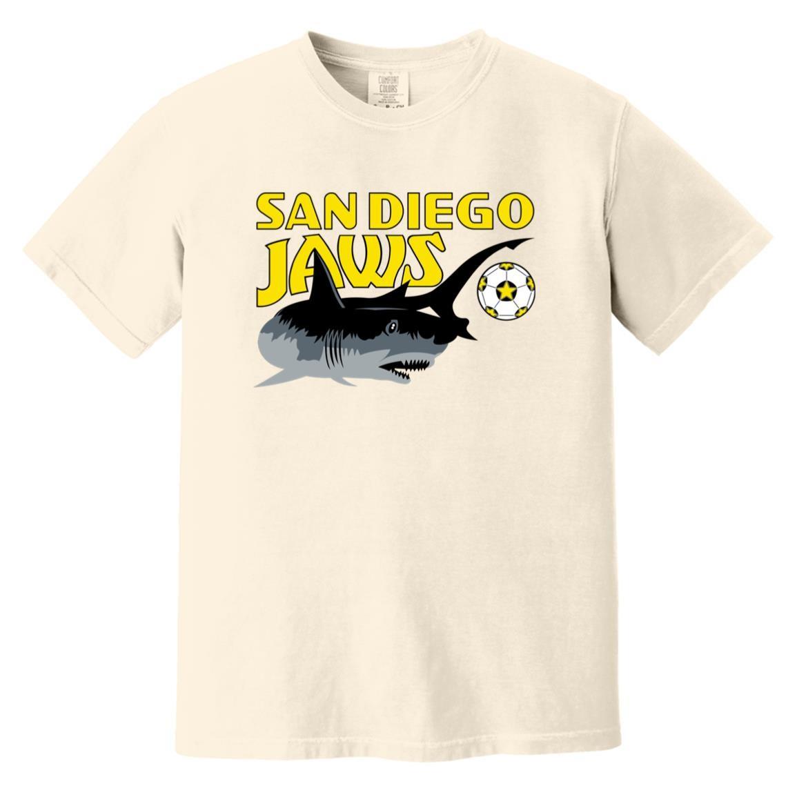 San Diego Jaws T-shirt Heavyweight Vintage Colors | NASL Soccer Team XL