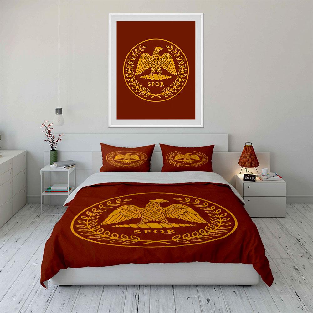 Golden eagle, SPQR, laurel. Bedding sets Duvet cover sets Duvet covers Pillowcases(1* Duvet Cover 2* Pillowcases without duvet insert)