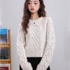Lazy Style Soft Glutinous Color Dot Sweater for Girls Loose Knit Pullover Versatile Casual Top for Autumn and Winter Jacket New