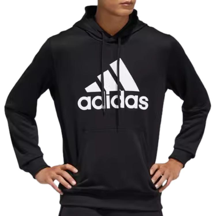 adidas Sweatshirts Men's Black Hooded Moderate Regular GN0827