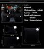 Fashion Soft Plush Crystal Car Neck Headrest Pillow Pearl Camellia Flower Auto Seat Neck Pillow Velvet Head Support Accessory