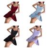 Women's Nightgown Cami Short Sleep Dress with Lace Floral Trim Soft Comfortable Sleepwear Breathable