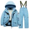 Winter Children's Skiing Suit for Boys and Girls Windproof and Waterproof Thick Coat for Warmth and Snow Playing Ski Suit