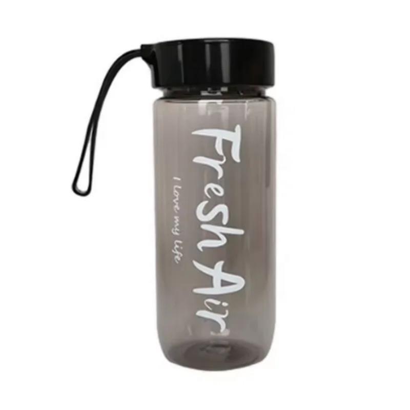 600ML Water Bottle Portable Sport Frosted Plastic Water Cup Leak-proof Juice Drinkware Couples Student Mug Transparent Kettle