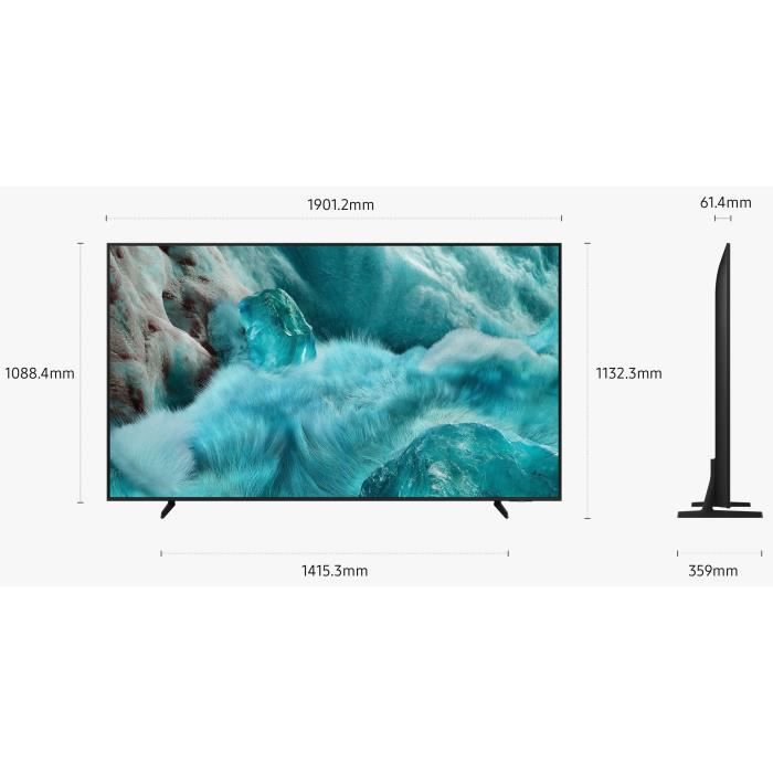 Samsung TQ85Q7F - TV QLED 85" (214 cm) - 4K UHD 3840x2160 - HDR10+ - Smart TV - Gaming Hub - 3xHDMI - WiFi