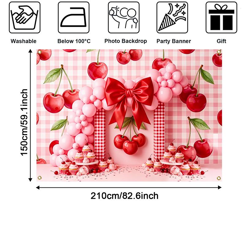 LS Summer Fruit Sweetheart Backgrounds Kids Adult Photogrpahy Baby Photocall Cherry Strawberry Props Photo Studio Backdrops