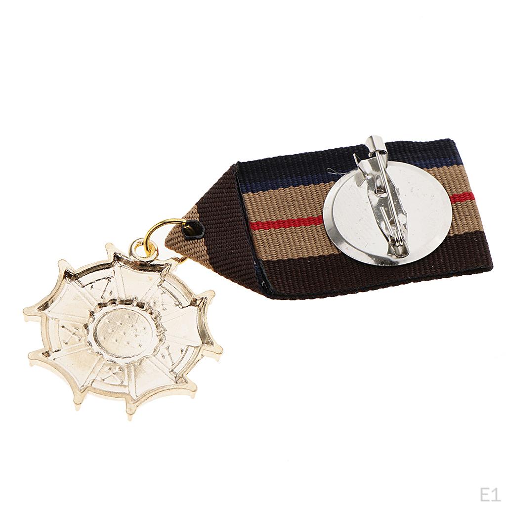Set 3 Medalii cu Panglică, Broșă Insignă pentru Uniformă Stil Marin pentru Bărbați Băieți Copii Cosplay