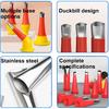 Caulk Finisher Kit Caulking Nozzle Tips Stainless Steel with Connection Bases Replacement 30 Pieces