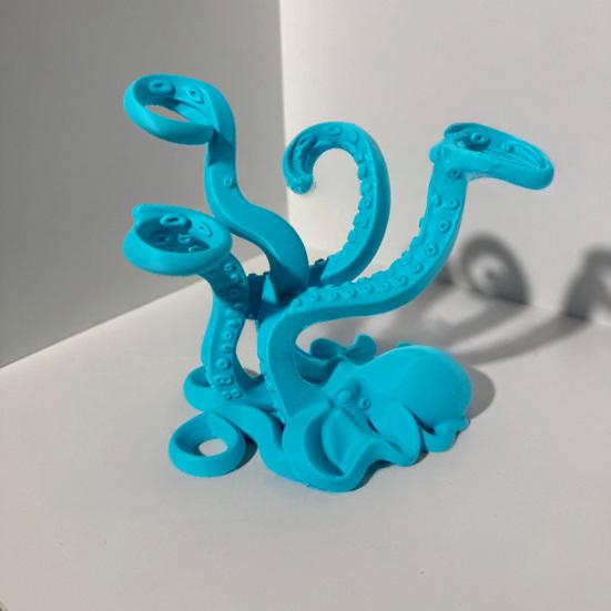 Oktopus-Tentakel Zahnbürstenhalter 3D-gedruckt Küsten-Ozean-inspiriertes Badezimmer-Organizer Nautischer Meeresbewohner Zahnbürstenständer für Arbeitsplatte