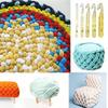 1Set 5Pcs 12/15/18/20/25 Mm Transparent Crystal Crochet Hooks Set Weave Sewing Tools Embroidery Needles Big Knitting Needles