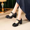 Fashion AIYUQI Women's High Heels 2025 Autumn New Genuine Leather Mary Jane Shoes Women Stylish Platform Dress Shoes Women
