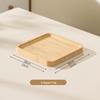Japansk Stil Bamboo Träbricka: Rektangulär & Rund Middags- och Snackstallrik för Te, Frukt, Nordisk Display
