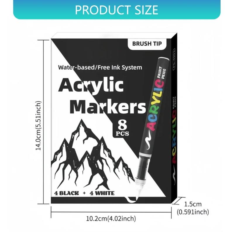 Art Pens With Soft Brush Tips Watercolor Markers Highlighter Pens For Coloring Projects And Creative Handmade Crafts