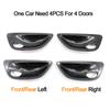 Carbon Fiber Interior Door Panel Opening Handle Bowl Cover Trim Replacement For BMW 5 Series F10 F11 520i 523i 525i 528i 535i