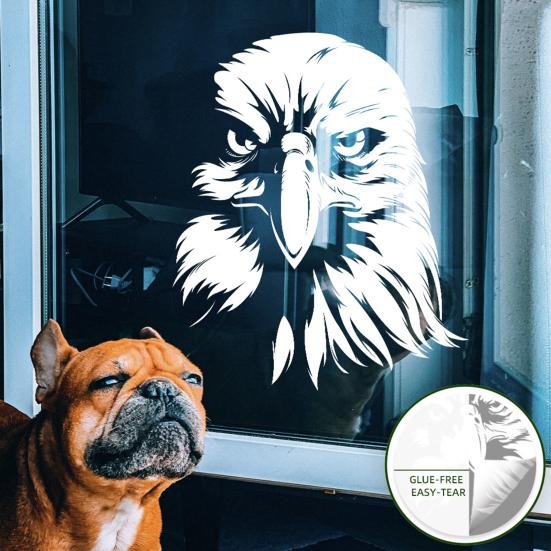 Patriotic Star Window Clings American Flag Stars Stickers PVC Static Window Decals for 4th of July Memorial Day Independence Day Home Office