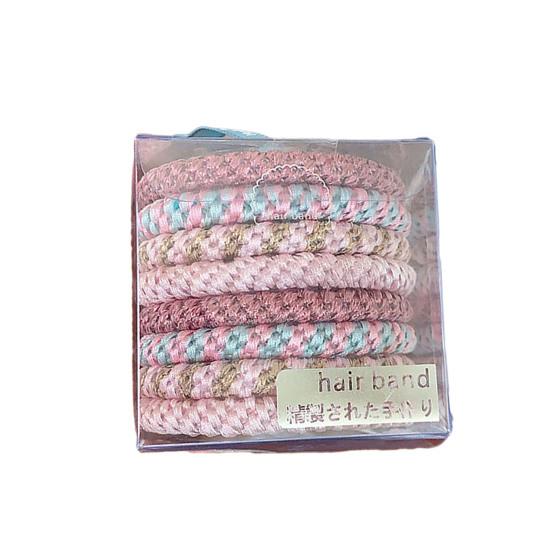 8Pcs Hair Bands High Elasticity Braided Design Hair Ties Soft Breakage Prevention Non-Metallic Hair Accessories