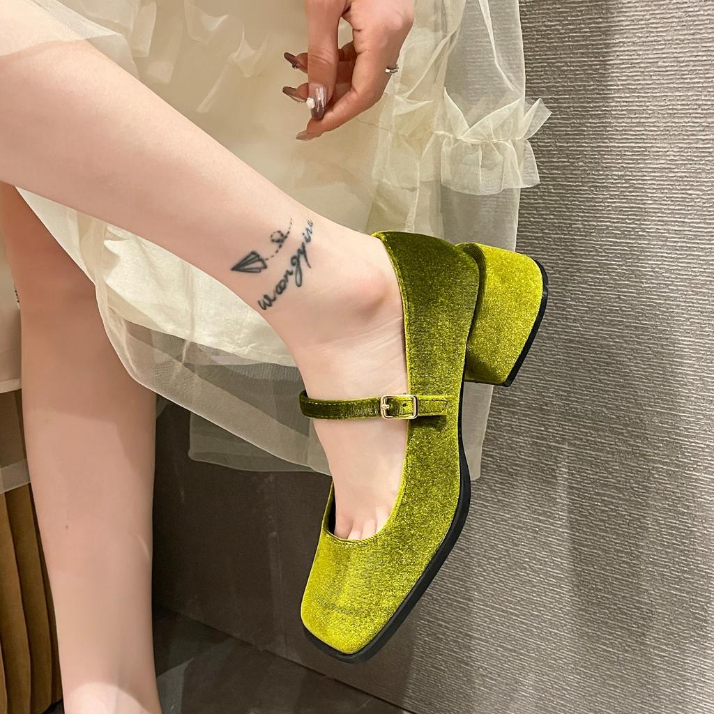Fashion Women's Wedge Heels Thick-soled Clogs Round-shaped Pumps Casual Shoes Dating 2024 New Style Fashionable and Comfortable