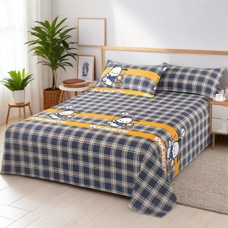 Classic Cotton Old Coarse Cloth Thickened Double Bed Sheet Four Seasons Universal Student Dormitory Printed Bedding