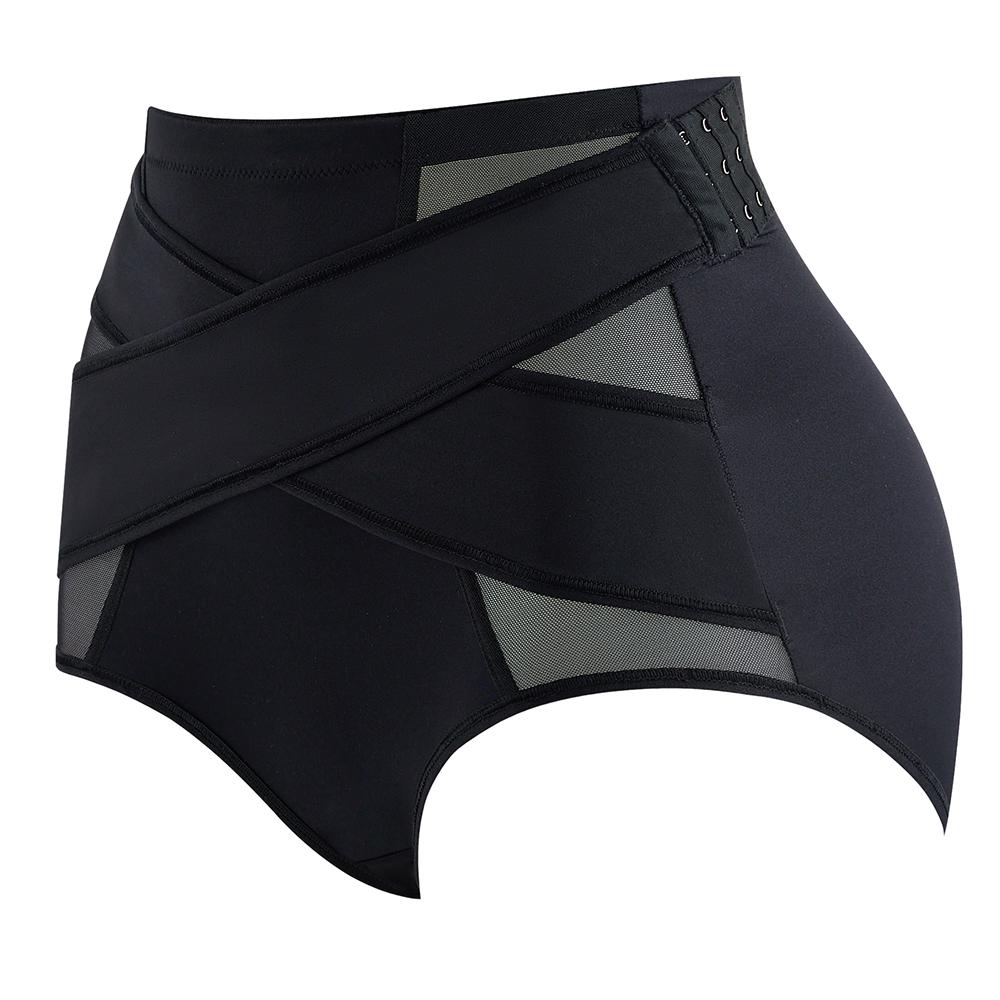 

Жіночі корекційні трусики Waist Trainer Slimming Body Shaper Firm Tummy Control Panties Corrective Underwear Fajas Shaping Briefs XL чорний