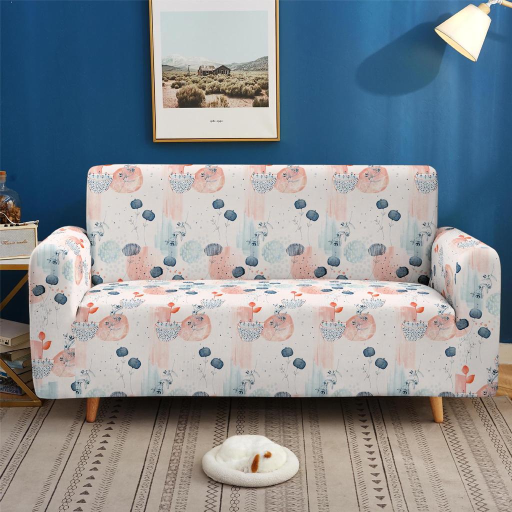 Geometric Pattern Plant Universal Elastic Sofa Cover All-Inclusive Four-Season Universal Combination Sofa Cover Full Cover