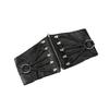 Solid Fashion Color Strap Decoration Women Casual Elastic Waistband Wide