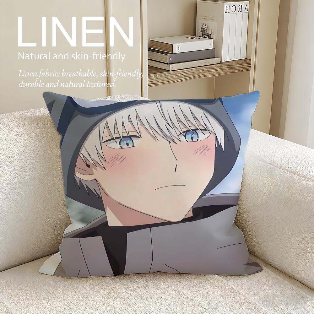 

The Ice Guy and His Cool Female Colleague Cushion Cover Pillowcase Set Pcs x x Breathable Washable Sofa Cushion Cover 30X30cm