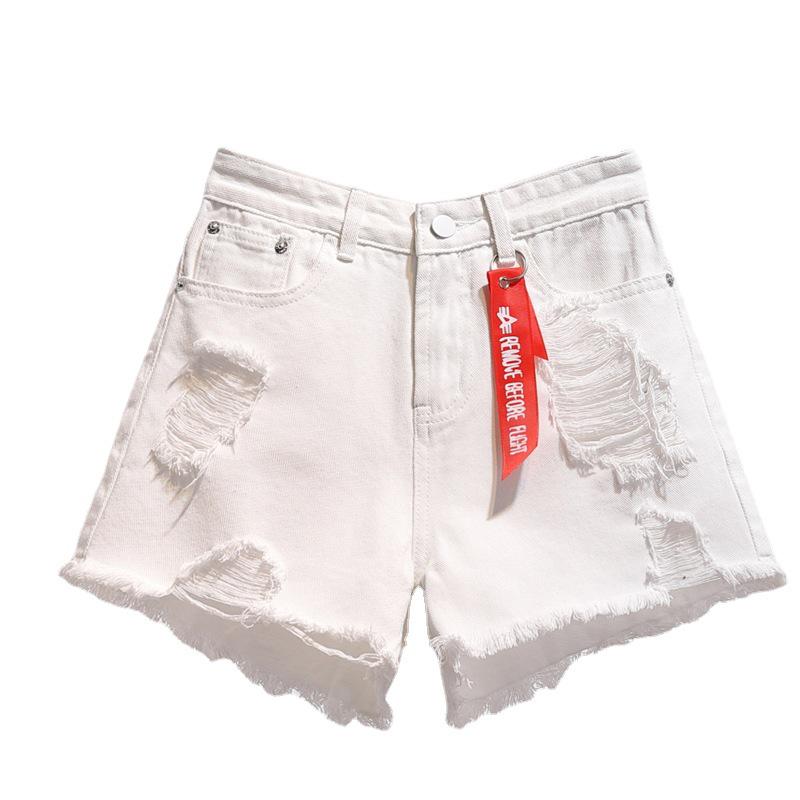 Women's Light Denim Wide-Leg Shorts - European & American Style