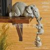 Cute Elephant Figurines Elephant Hanging Baby Elephant Resin Crafts Home Ornaments Set of Three