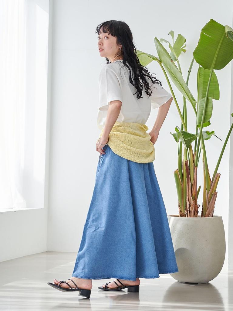 Cohen Dickies Easy Flare Skirt (Denim) 76704030244 7550 COBALT (75) M (Web Exclusive)