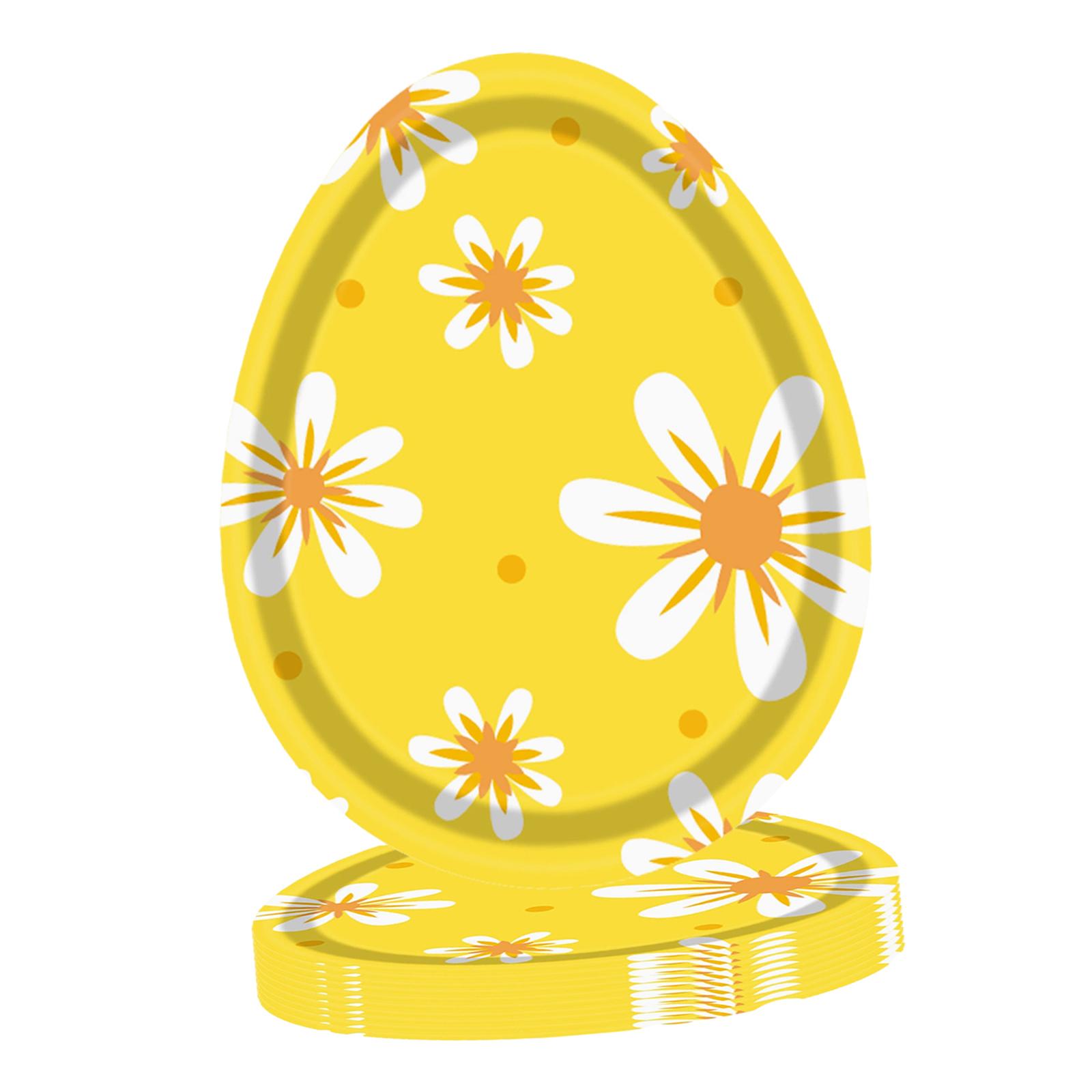 

8x пасхальных тарелок, бумажных десертных тарелок, декоративная посуда для Дня благодарения, мальчишника, свадьбы, дня рождения, семейного ужина