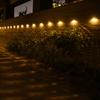 2-4pack Home Solar Fence Light Park Courtyard Outdoor Fence Decoration Landscape Light Deck Ladder Steps Fence Light