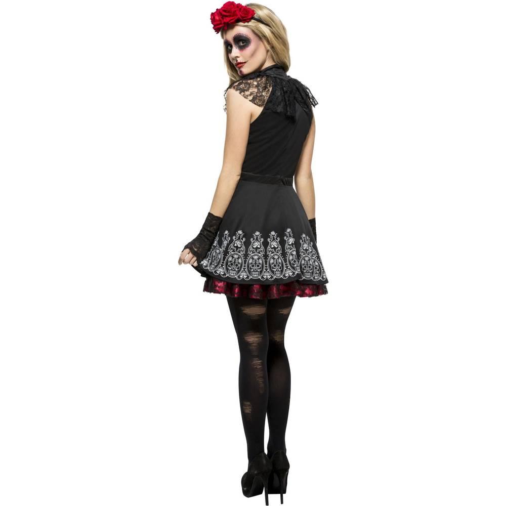 Fever Womens/Ladies Day Of The Dead Costume Set