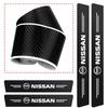 High-quality Carbon Fiber Car Door Sill Protector Sticker For Nissan Qashqai J11 J12 Sylphy N7 Teana Note Navara Juke GTR Patrol