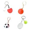 Unique Miniature Sports Racket Keychain Miniature Sports Racket Keychain Pendant Charm For Enthusiasts And Everyday Use
