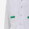 Puma Logo Print Button Pocket Loose Knit Sweater Unisex Sweater Gray 537517-04