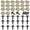 40PCS Metal Screws, Nuts, Washers, U-Clips for BMW E46/E92/E90/F10 Chassis/Engine