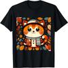 Herbst Erntedank Lustige Katze Herbst T-Shirt