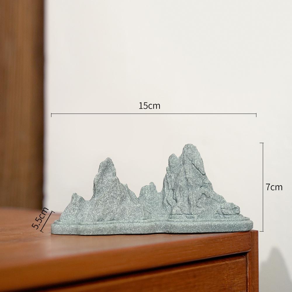 Pebble Bridge Small Boat Ornament: Miniature Water Bonsai Rockery Decoration for Floral Landscapes.